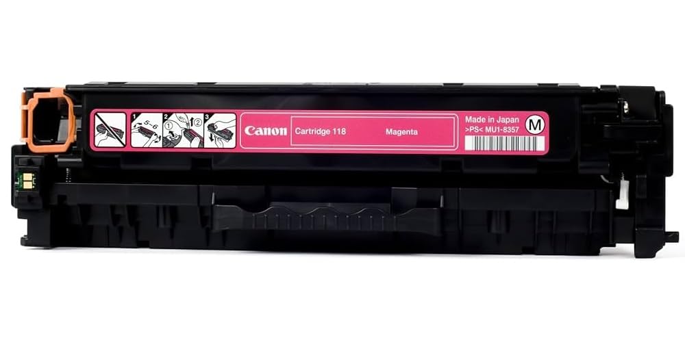 Canon 118 (2660B001) Magenta Toner Cartridge - 2,900 Page Yield - OEM Compatible for Printers | Perfect for Office Printing & High Volume Documents