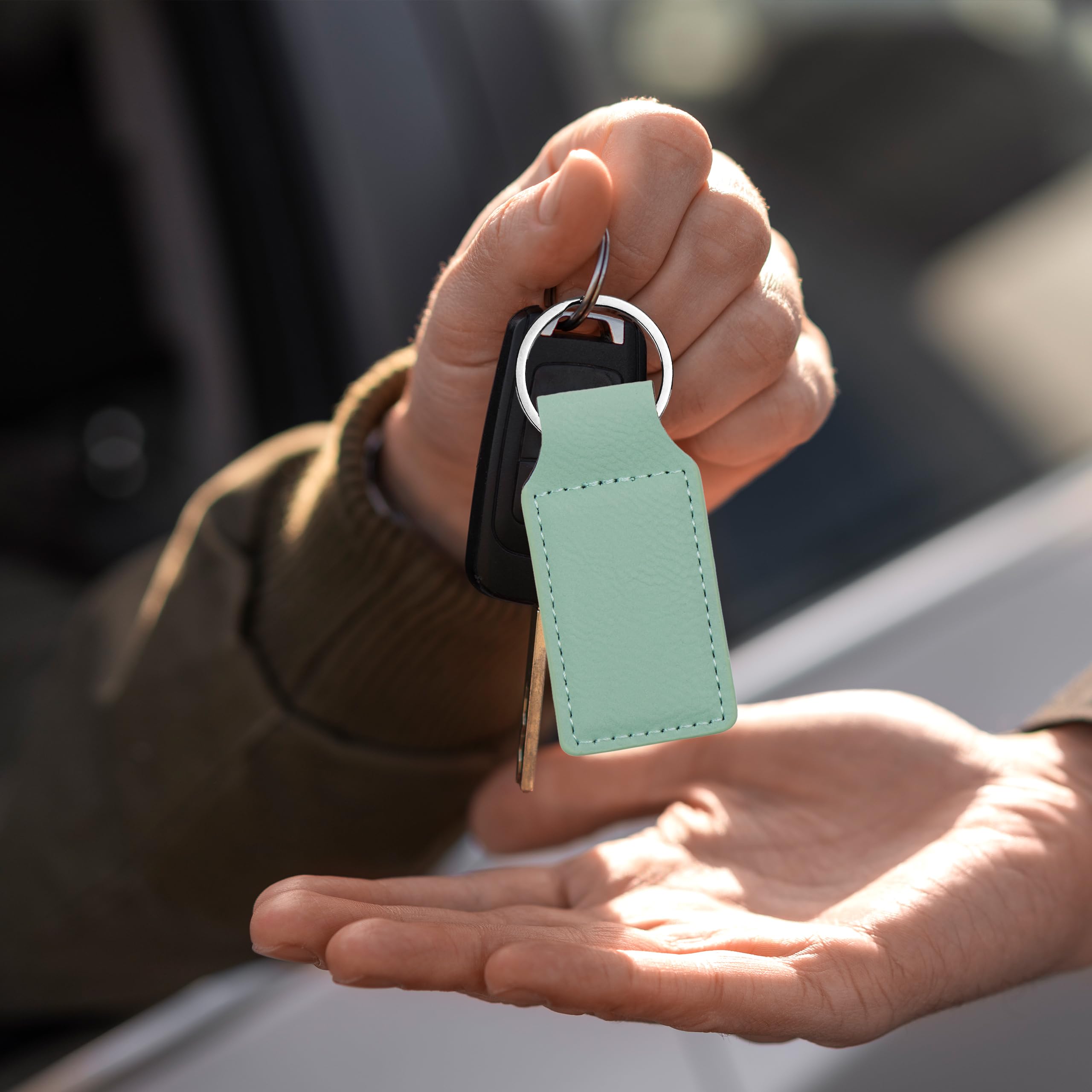 Custom Engraved LaserGram Rectangle Keychain - Tuna Fish Design - Perfect for Gifts, Promotions & Personal Use
