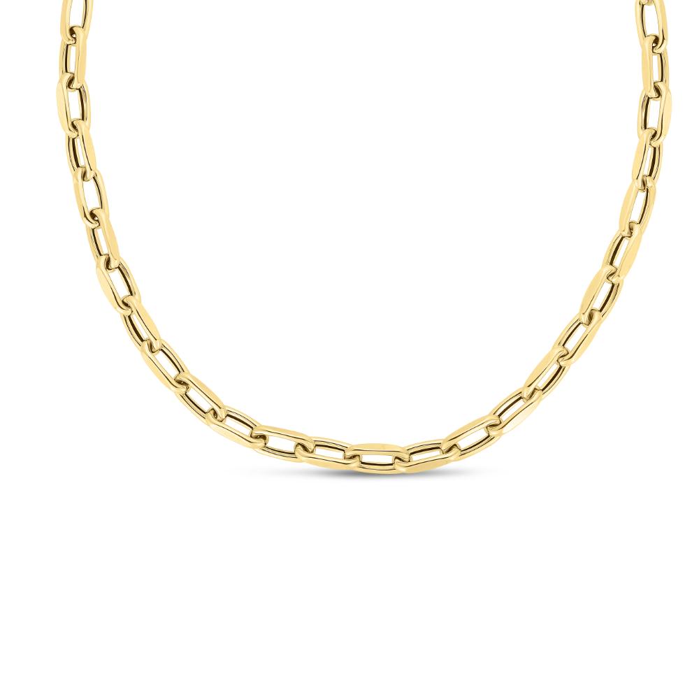 14K Gold 6mm French Cable Fancy Link Chain Necklace for Women - Elegant Layering Jewelry for Daily Wear & Special Occasions