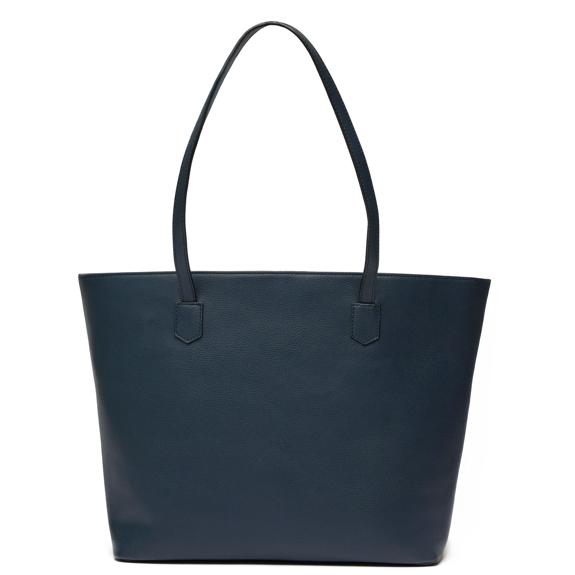 Premium Hazel Vegan Leather Tote Bag for Women - Stylish Navy Shoulder Bag | Work, Travel & Everyday Use