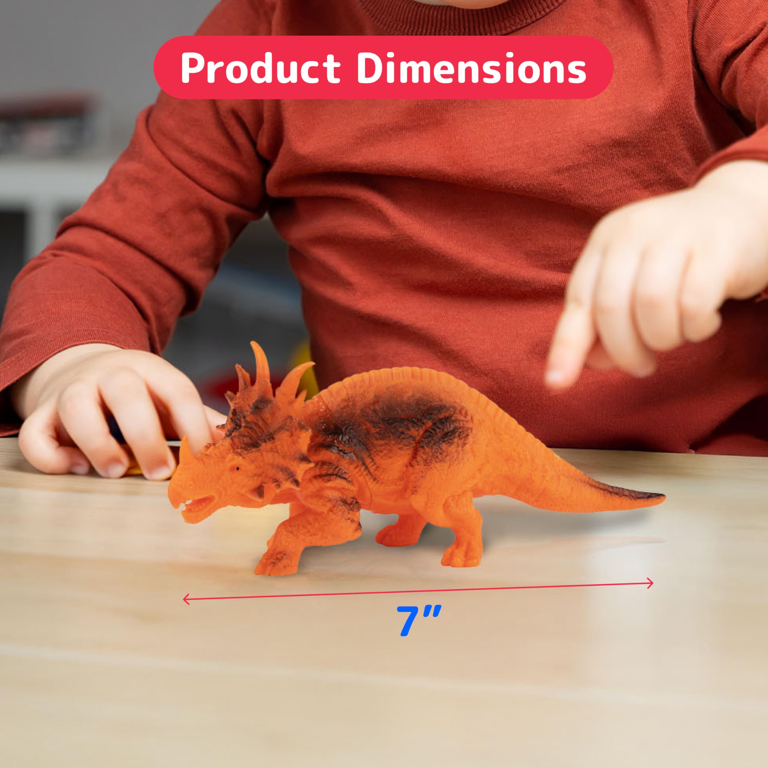 PREXTEX Realistic Dinosaur Toys for Kids Ages 3-5 - 12 Pack Dinosaur Figures with Sound Book - Educational Dino Playset for Boys & Girls - Perfect for Birthday Gifts, Classroom Learning & Pretend Play