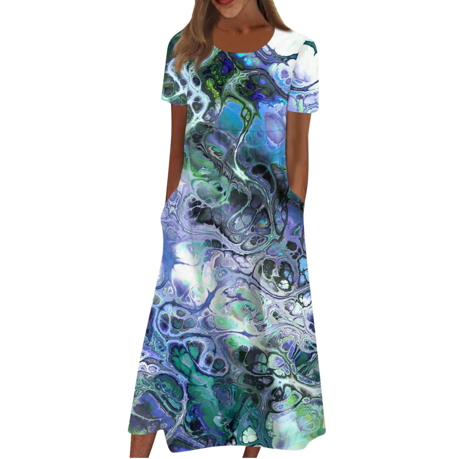 Plus Size Summer Dresses for Women - Midi Length, Short Sleeve, Loose Fit Casual Outfits (Sizes S-3XL) | Perfect for Outdoor Activities, Daily Wear & Vacation 2023