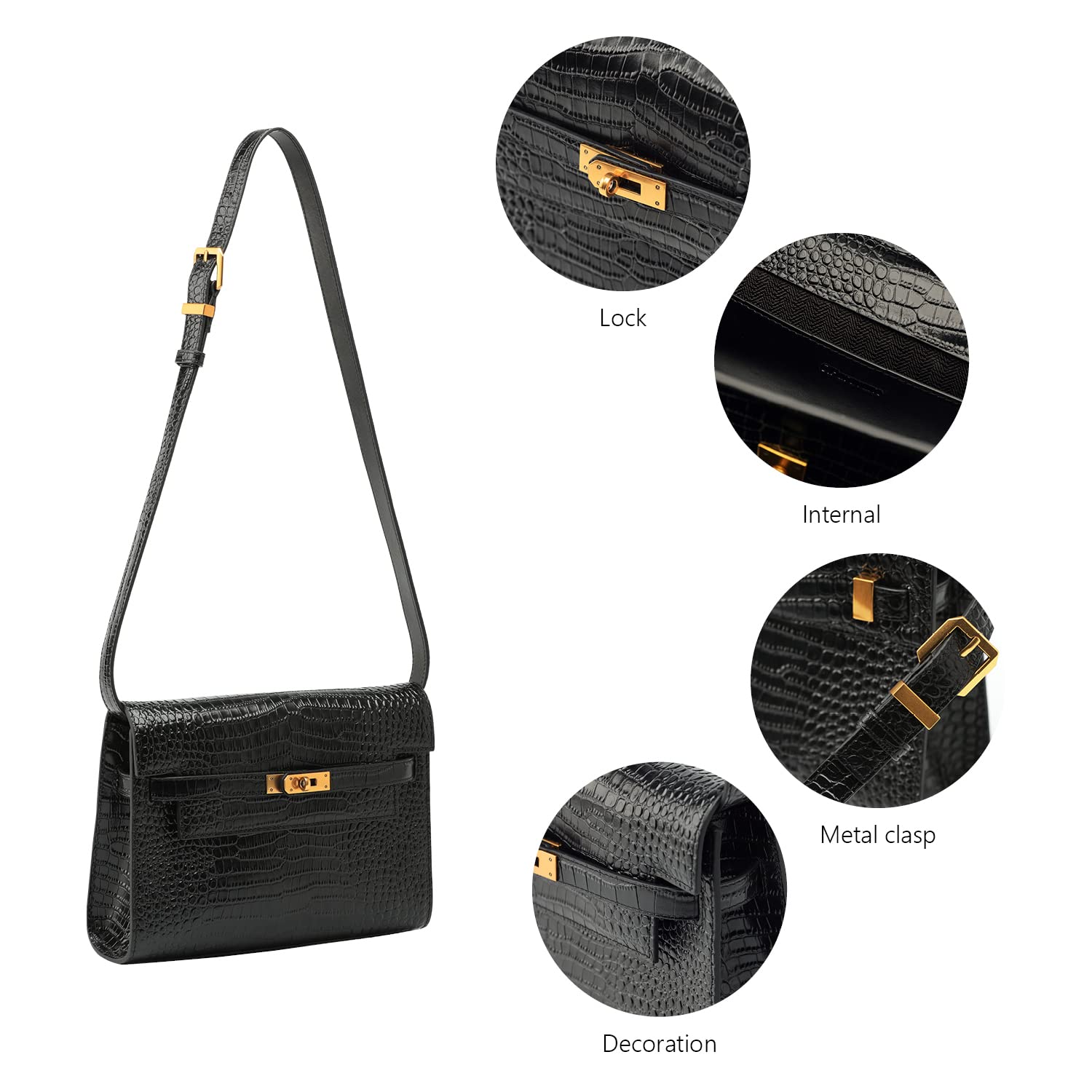 C.Paravano Women's Leather Shoulder Bag - Stylish Tote Purse for Work, Travel & Everyday Use | Durable Handbag for Women
