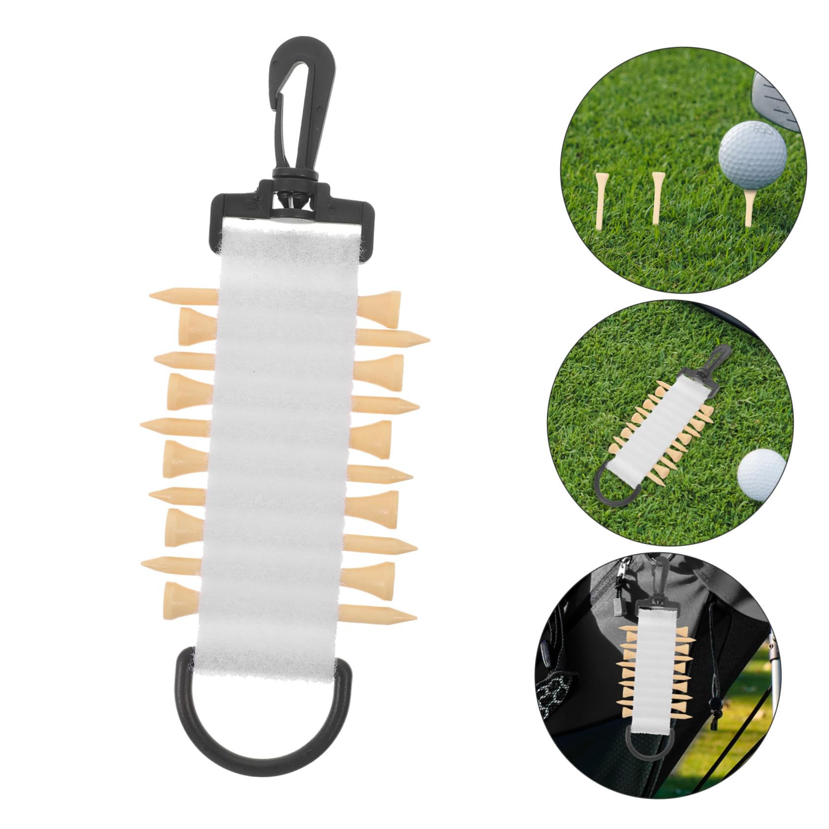**BESPORTBLE Golf Ball Tee Holder – Durable Golf Tee Organizer with Storage Case – Perfect for Golf Bags, Carts & Practice Ranges**
