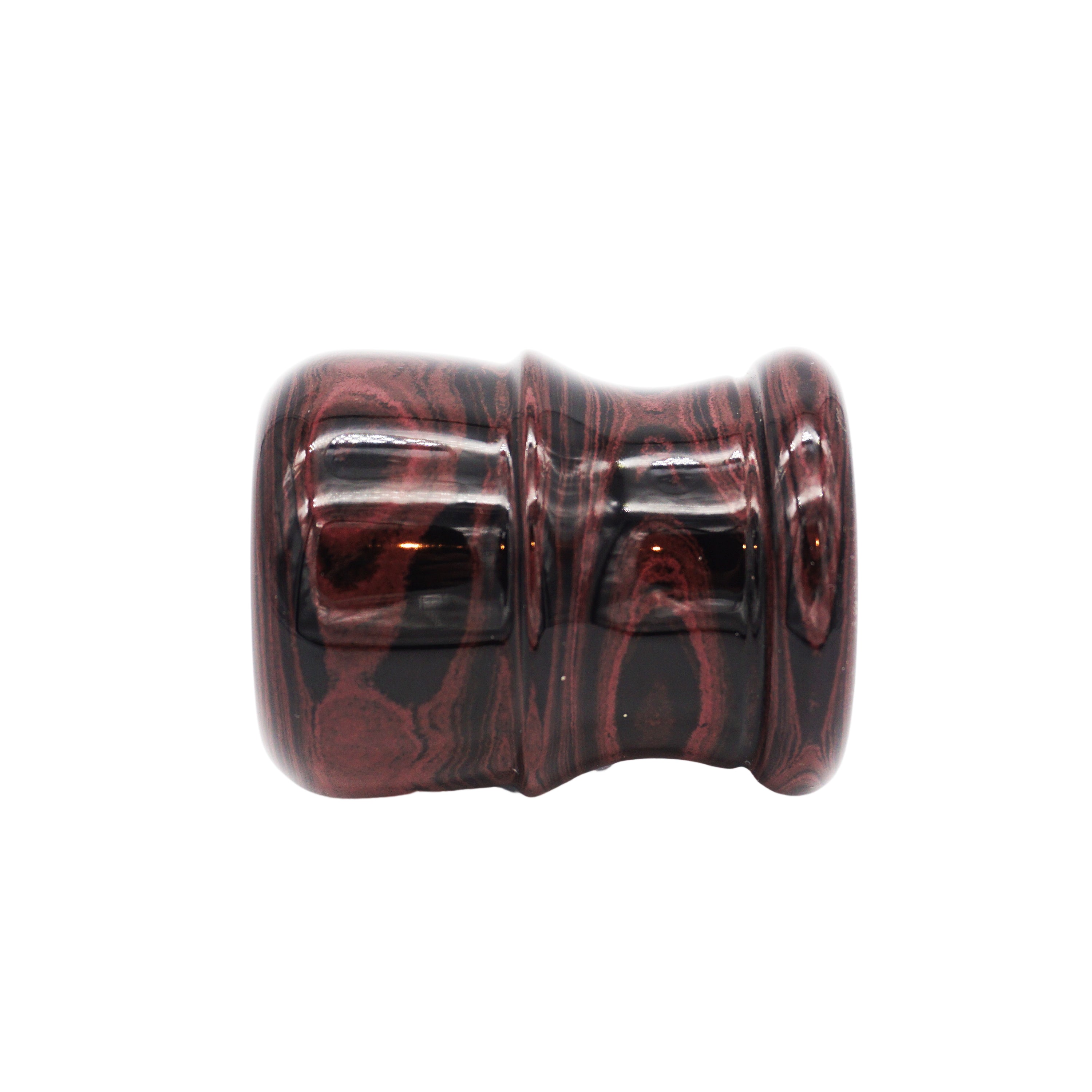 Premium Handmade Raspberry Ebonite Shaving Brush Handle - Fits 24mm & 26mm Knots - Perfect for Wet Shaving & Luxury Grooming Gifts