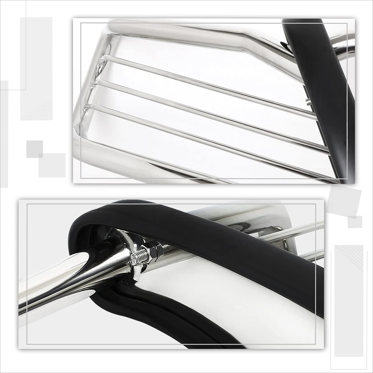Ford Explorer Sport Trac 2001-2005 Chrome Bumper Brush Grille Guard - Heavy Duty Front End Protector for Off-Road & Truck Protection