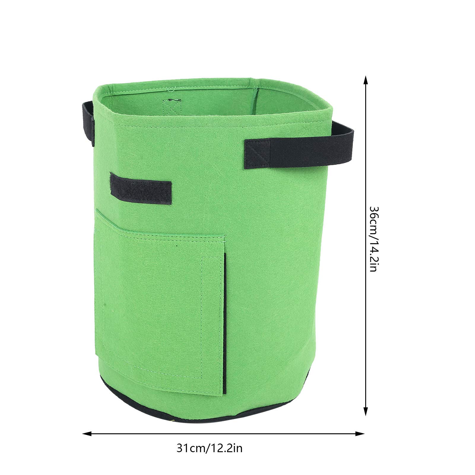 **Green Planting Bags for Vegetables & Plants - Durable Grow Container Pots, Home Garden Tools for Indoor & Outdoor Gardening - Perfect for Balcony, Patio, and Backyard Use**