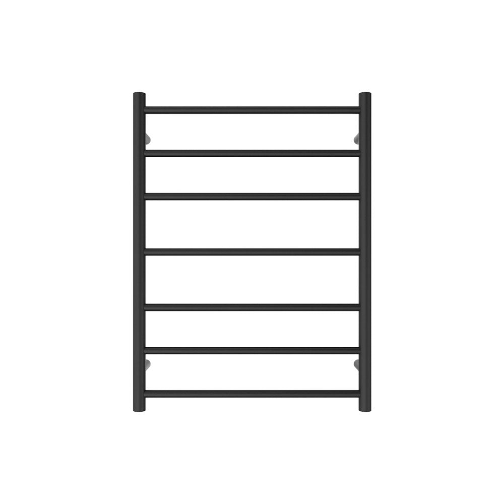 Fienza 8276080MB Isabella Heated Towel Rail - 600 x 800mm Matte Black Bathroom Towel Warmer - Perfect for Luxury Bathrooms, Spas, and Modern Home Decor