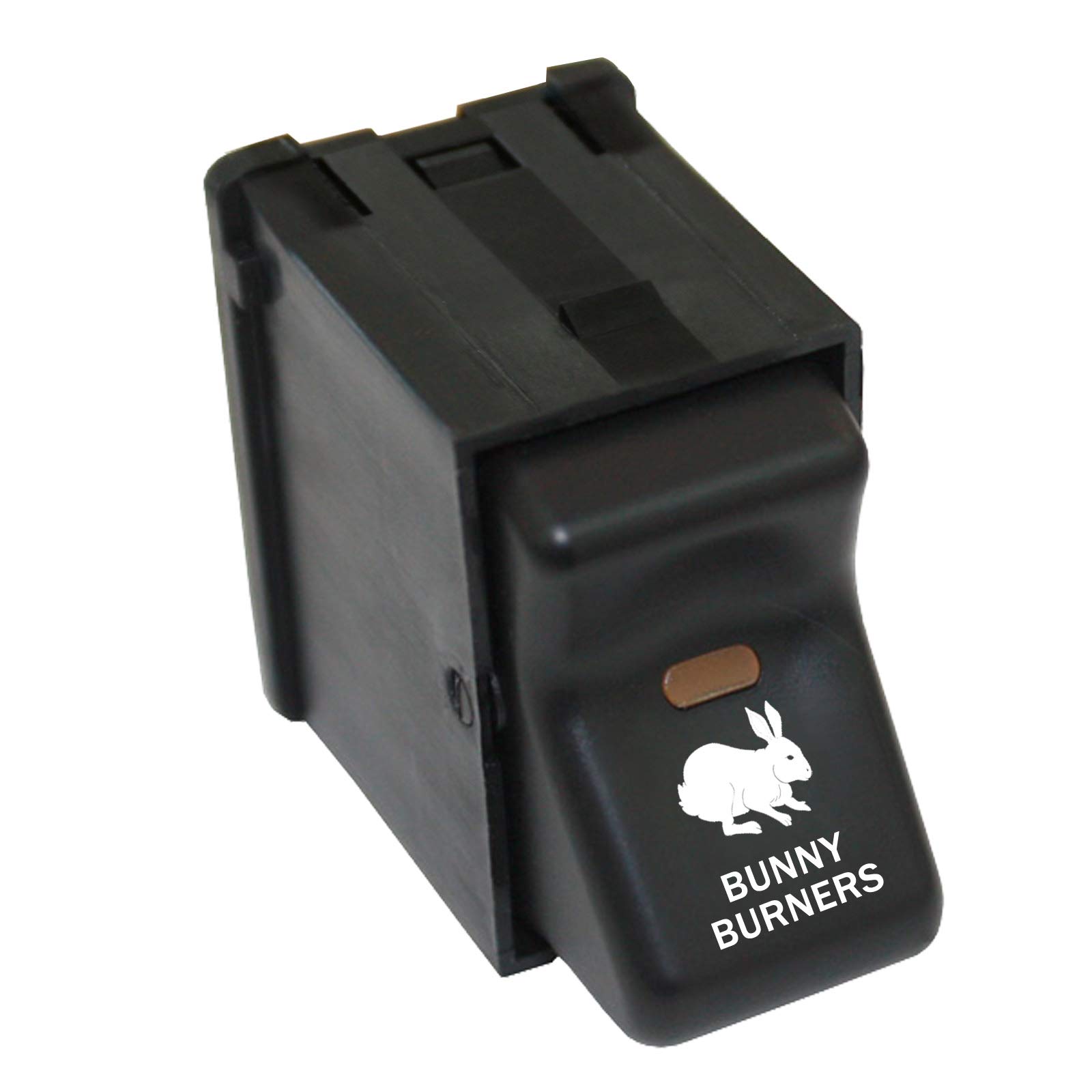 Jeep TJ Rocker Switch with Bunny Burners Logo - Replacement Switch Panel for Jeep Wrangler TJ (1997-2006) - Perfect for Off-Roading & Custom Interior Upgrades