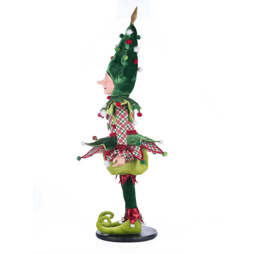 Barry Jingles Elf Doll - Handmade Christmas Elf Figurine by Katherine's Collection - Perfect for Holiday Decor, Gift Giving & Collectibles