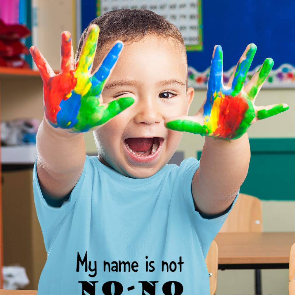 Funny Toddler T-Shirt 'My Name is Not No-No' - Cute Humor Baby Boy & Girl Clothes for Playdates, Daycare & Family Photos