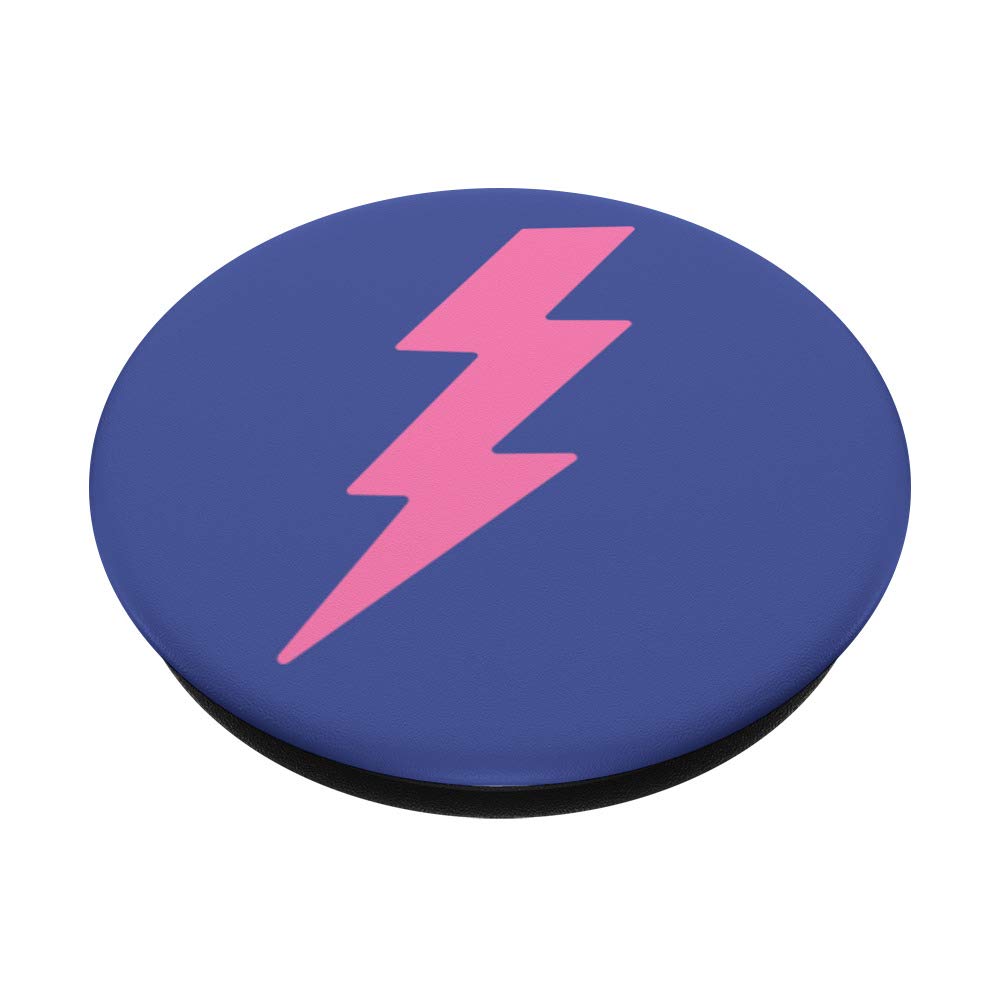Cool Pink Purple Lightning Bolt PopSockets PopGrip - Swappable Phone & Tablet Grip for Girls & Boys | Perfect for School, Travel & Everyday Use