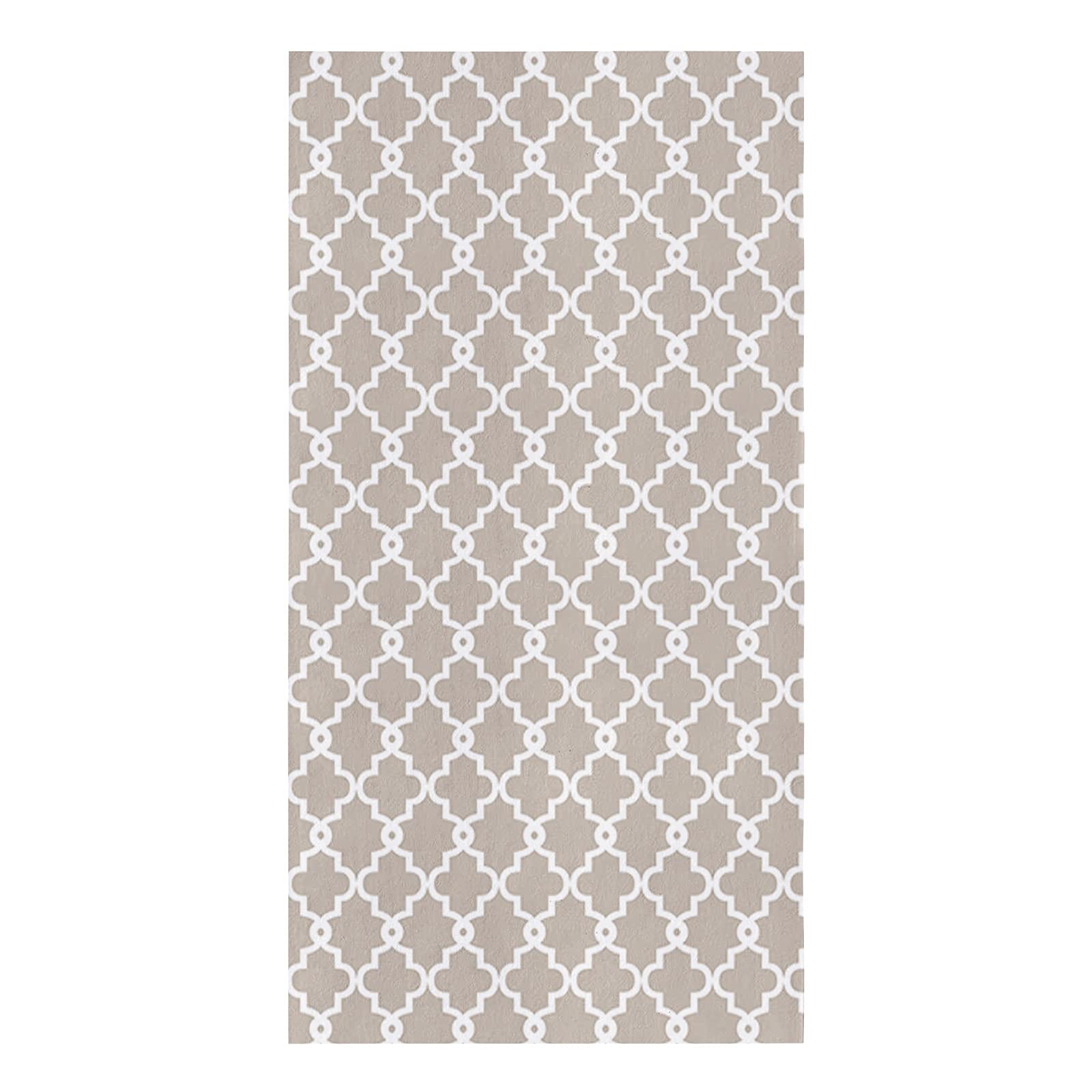 Premium Cotton Kitchen Towels Set - Geometric Morocco Clover Design, 18x28 Inches Ultra Soft Dish Cloths & Tea Towels (1 Pack) - Perfect for Bathroom, Bar, Dish Drying & Home Decor