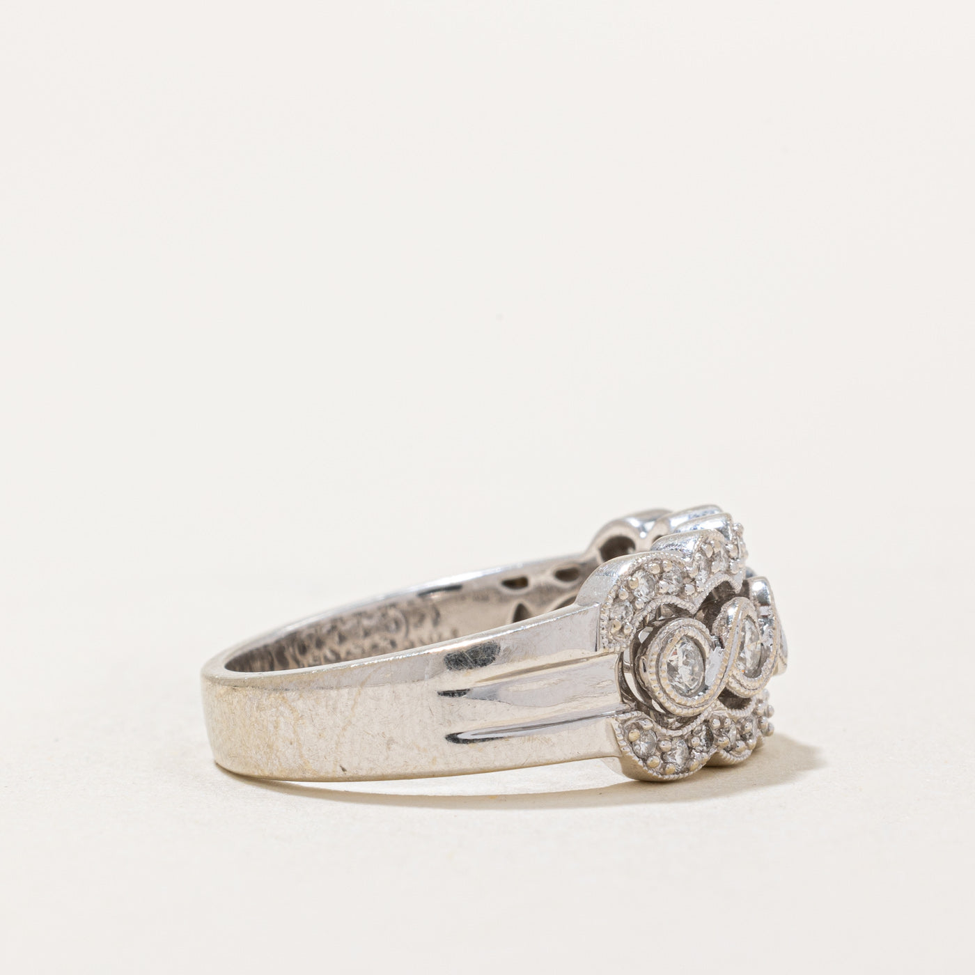 0.44ctw Diamond Cocktail Ring for Women - Size 7 | Elegant Statement Jewelry for Parties, Weddings & Special Occasions