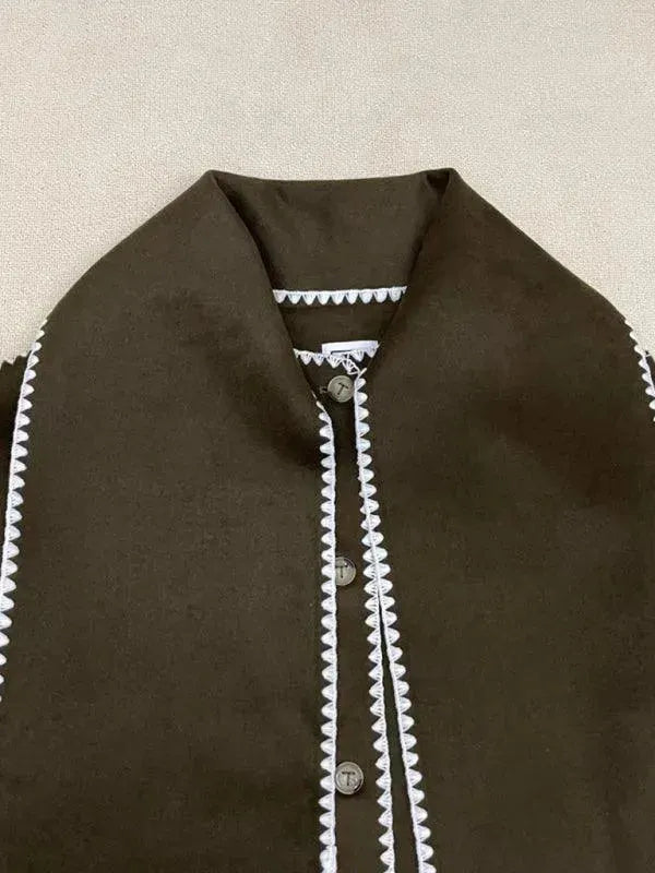 Plus Size Winter Shawl Coat for Women - Warm & Stylish Outerwear for Cold Weather, Office, and Casual Outings