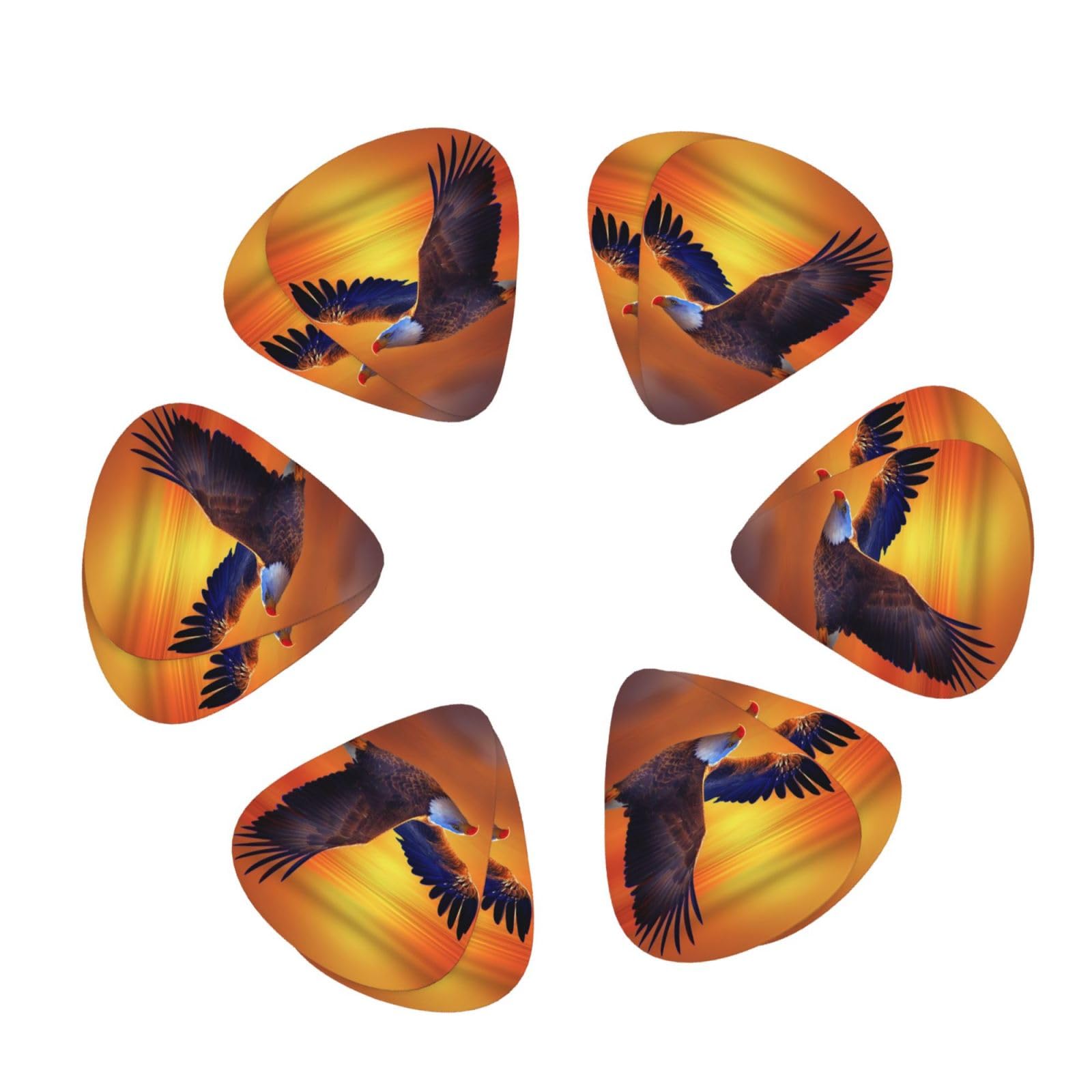 Premium 12-Pack Classic Guitar Picks for Electric, Acoustic, Bass & Mandolin - Durable Eagle Design Plectrums for Professional Musicians & Beginners - Perfect for Live Performances, Studio Recording & Practice Sessions
