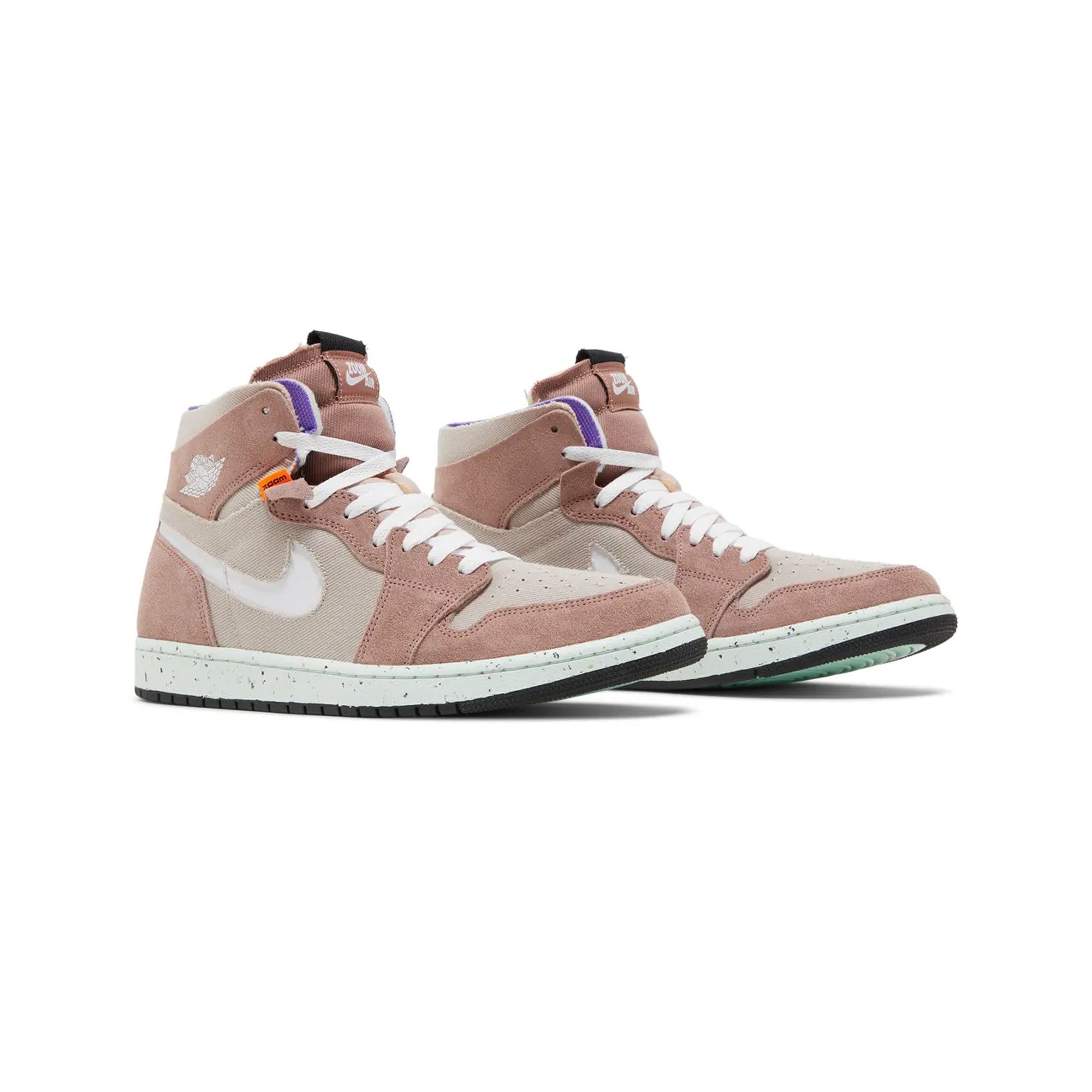 Air Jordan 1 High Zoom Air CMFT 'Fossil Stone' Sneakers (2022) - Men's Basketball Shoes for Comfort & Style - Perfect for Streetwear, Gym & Casual Wear