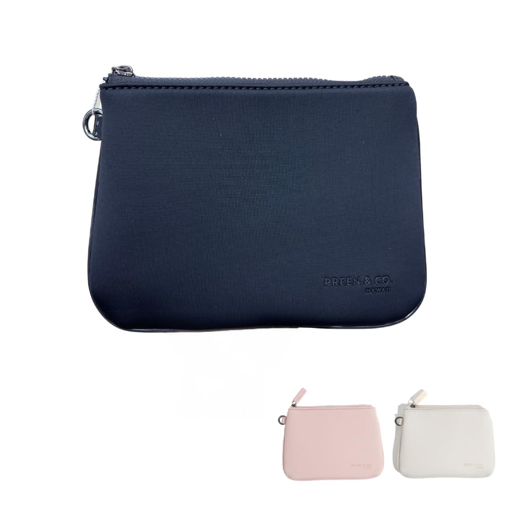 Heat-Resistant Slim Makeup Pouch for Purse - Insulated Cosmetic Bag to Prevent Melting & Spoiling - Small Black Travel Makeup Organizer for Car, Gym & On-The-Go Beauty Essentials