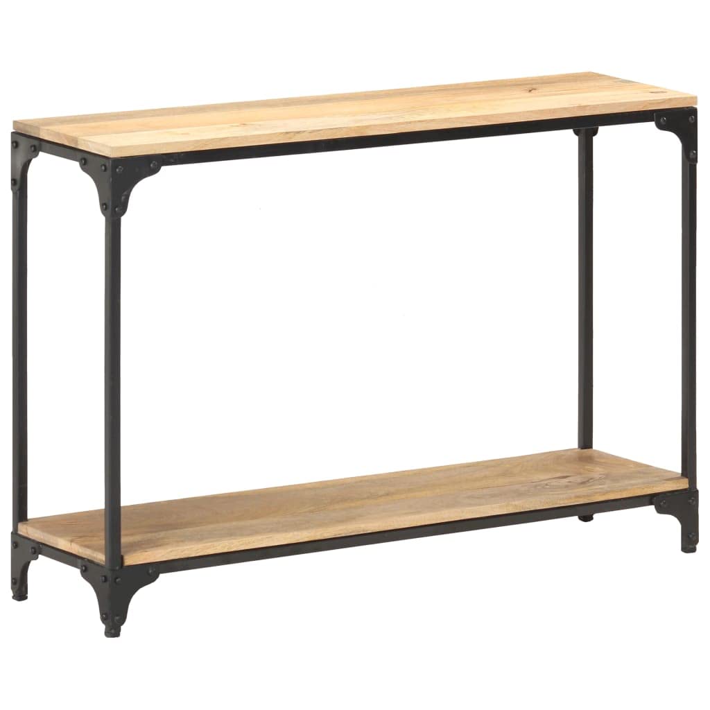 Rustic Solid Mango Wood Console Table - 43.3