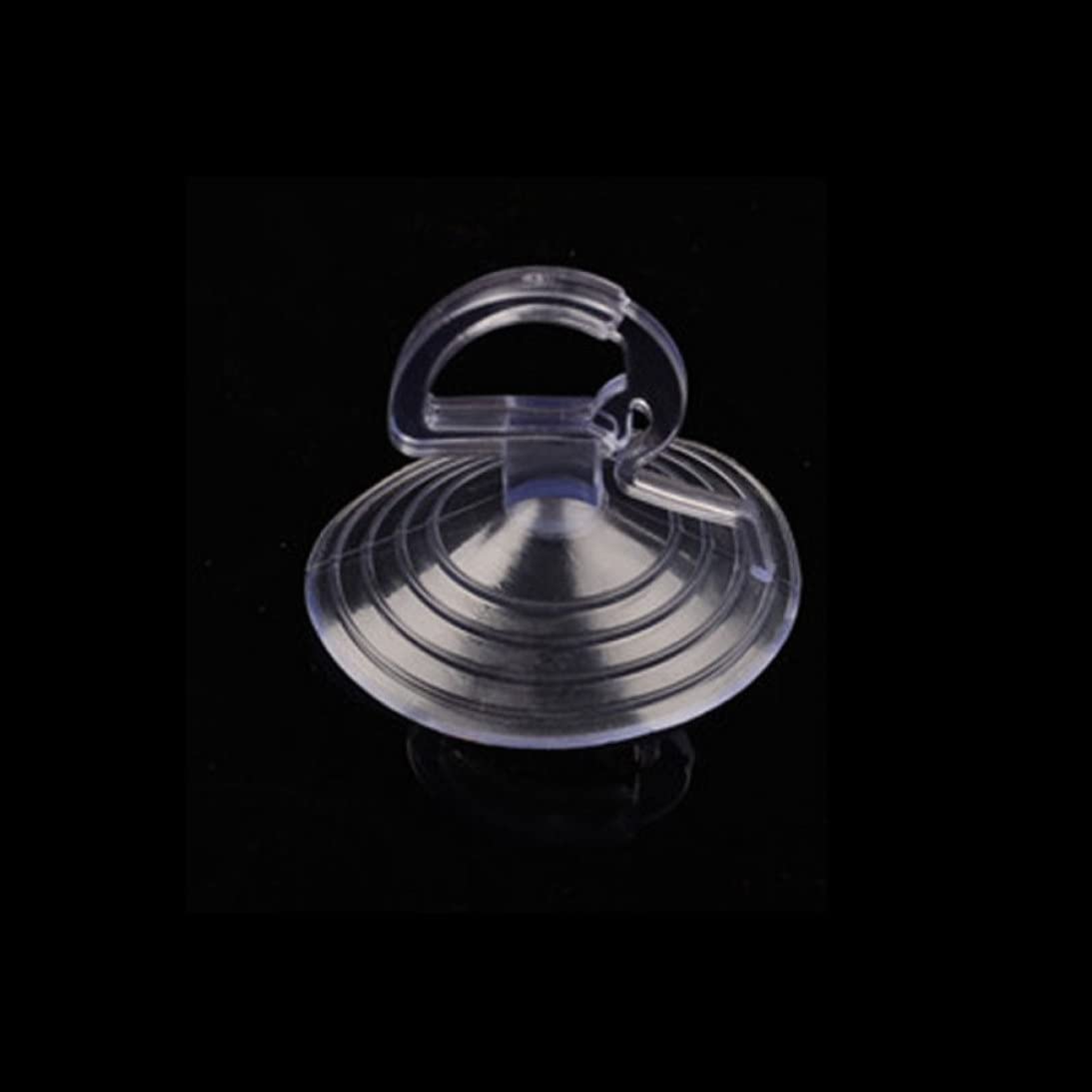 10PCS 3.5cm Clear PVC Suction Cups with Loops - Heavy Duty Plastic Sucker Hooks for Wedding Car Balloon Decor, Bathroom Organization & Kitchen Storage