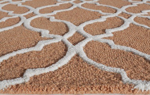 Rugs America Soho Natural Fiber Rug 8' x 10' Copper Tones - Handwoven Jute Area Rug for Living Room, Bedroom & Dining Room Decor