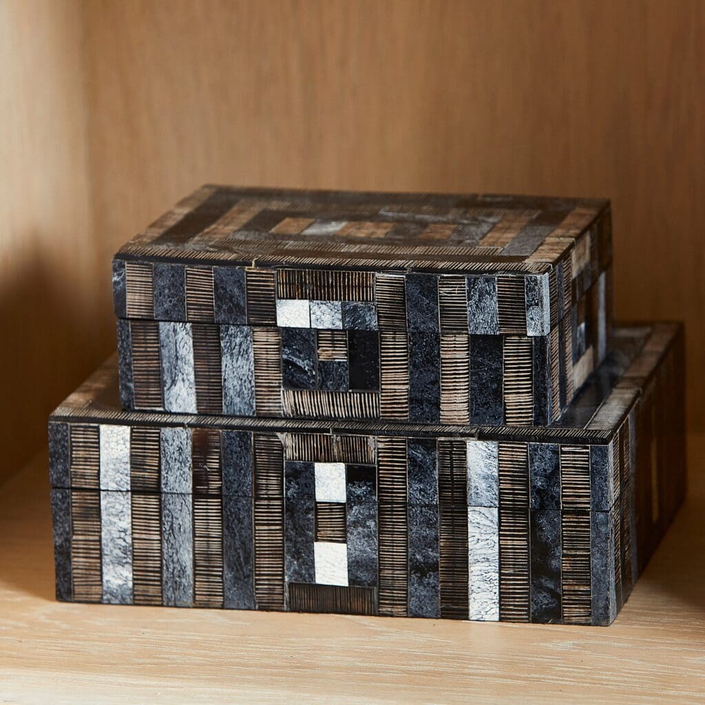 Cyan Design 11147 Southampton Large Gray Container – Perfect for Home Decor, Office Storage & Organizing Small Items