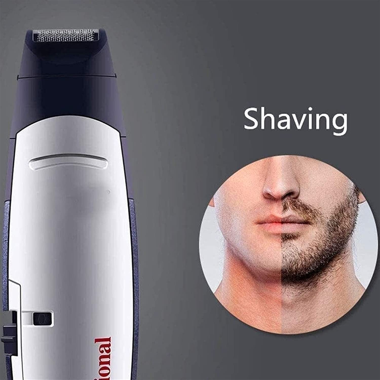 Professional 5-in-1 Cordless Waterproof Hair Clipper & Beard Trimmer Kit for Men - Nose Ear Facial Hair Grooming, Mustache & Body Trimmer | Perfect for Home Use, Travel & Salon Styling