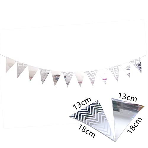 13th Birthday Decorations Set - 2 Number 13 Foil Balloons, Happy Birthday Garland, Silver Banner & 5 Confetti Balloons for Boys & Girls | Perfect for 13 Year Old Birthday Parties, Photo Backdrops & Celebration Decor
