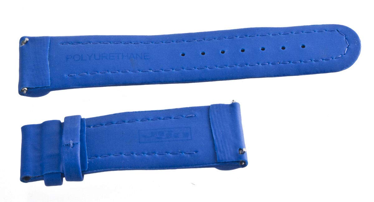 JoJo JoJino 24mm Blue Polyurethane Watch Band Strap - Durable Replacement Strap for Smartwatches & Fitness Trackers - Perfect for Running, Swimming & Everyday Wear