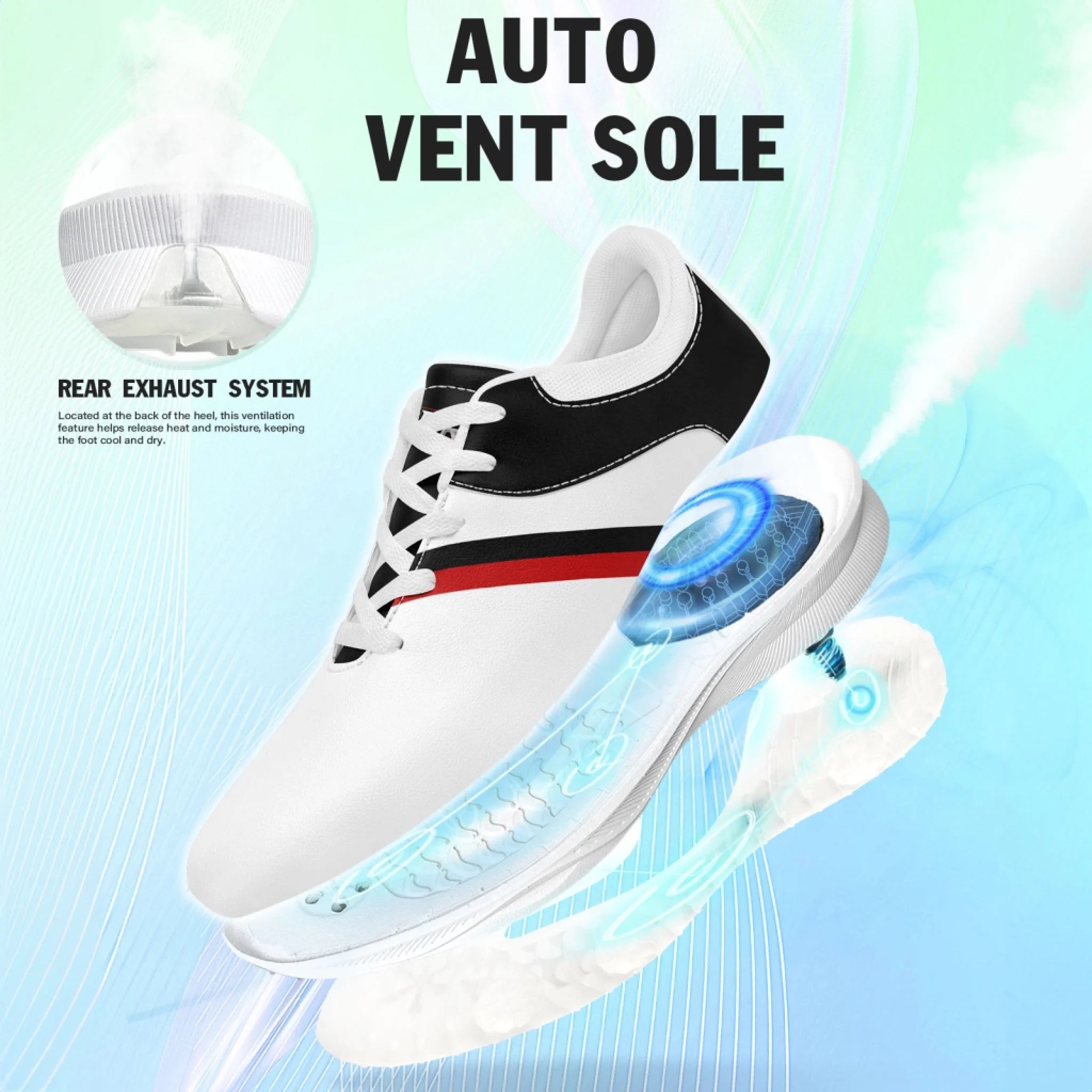 Custom Golf Performance Sneakers for Men & Women - Personalized Durable Athletic Shoes for POD Resellers - Lightweight Comfort Walking & Training Shoes for Golf Course & Casual Wear (FN062 25020099 5)