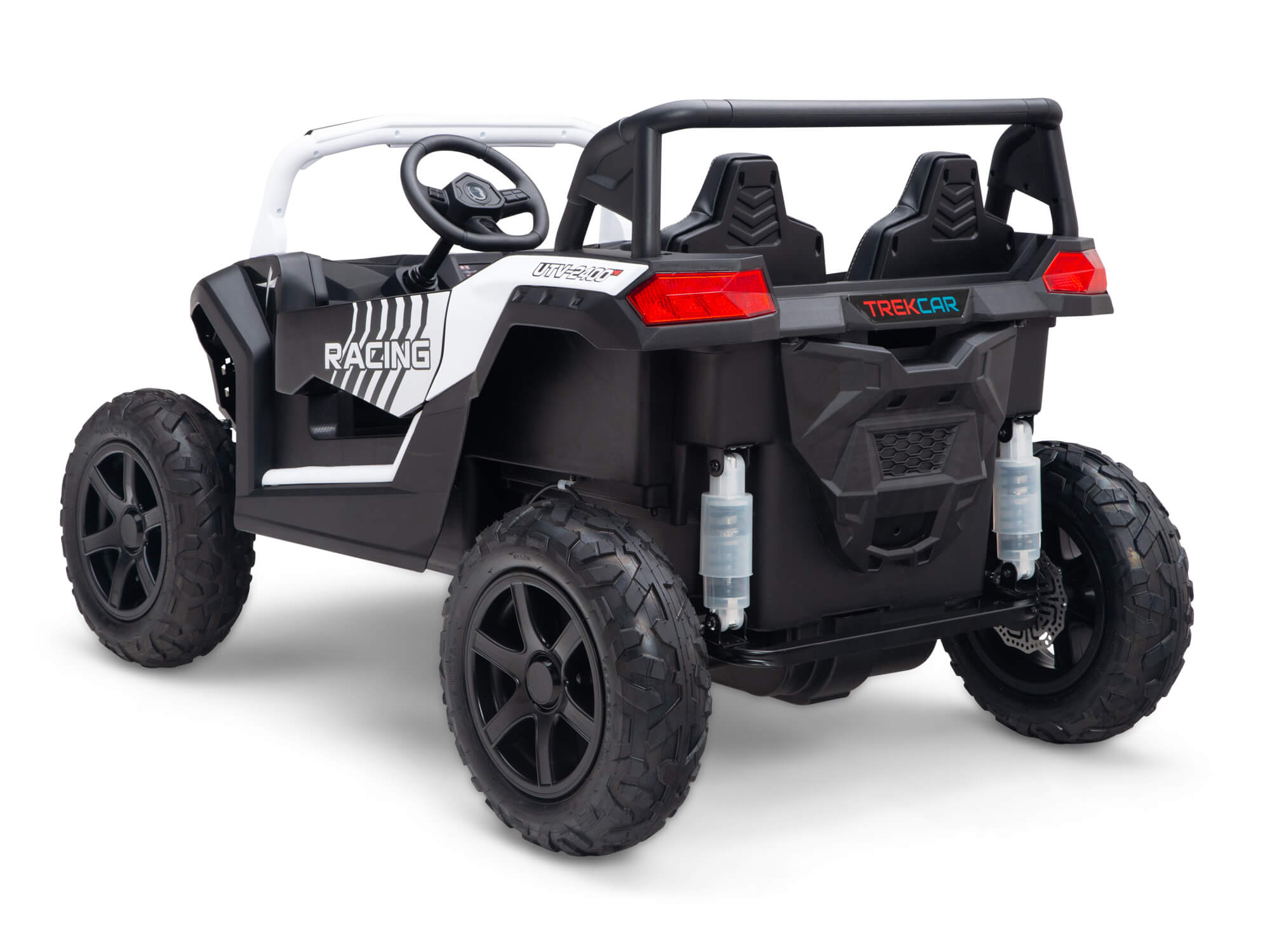 24V TREKCAR Rayder Ride On Buggy for Kids - White Electric Powered Off-Road Vehicle - Perfect for Outdoor Adventures, Backyard Play & Off-Roading Fun