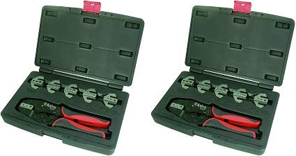 Astro Pneumatic Tool 9477 7-Piece Professional Quick Interchangeable Ratchet Crimping Tool Set for Electrical Wiring & Automotive Repairs