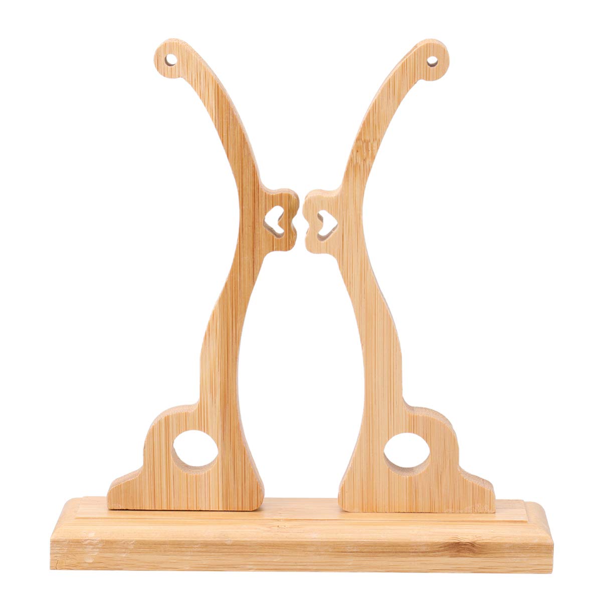 BESPORTBLE Wooden Folding Fan Holder - Round Traditional Chinese Fan Display Stand Rack for Table, Shop & Home Decor - Perfect for Handheld Fan Showcase & Vintage Home Decoration
