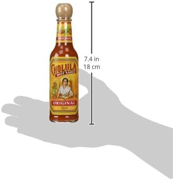 Cholulas Original Mexican Hot Sauce - 5 Ounce (2 Pack) - Authentic Flavor for Tacos, Burritos & Eggs - Packed by Azeko - Perfect for Cooking, Grilling & Spicing Up Meals