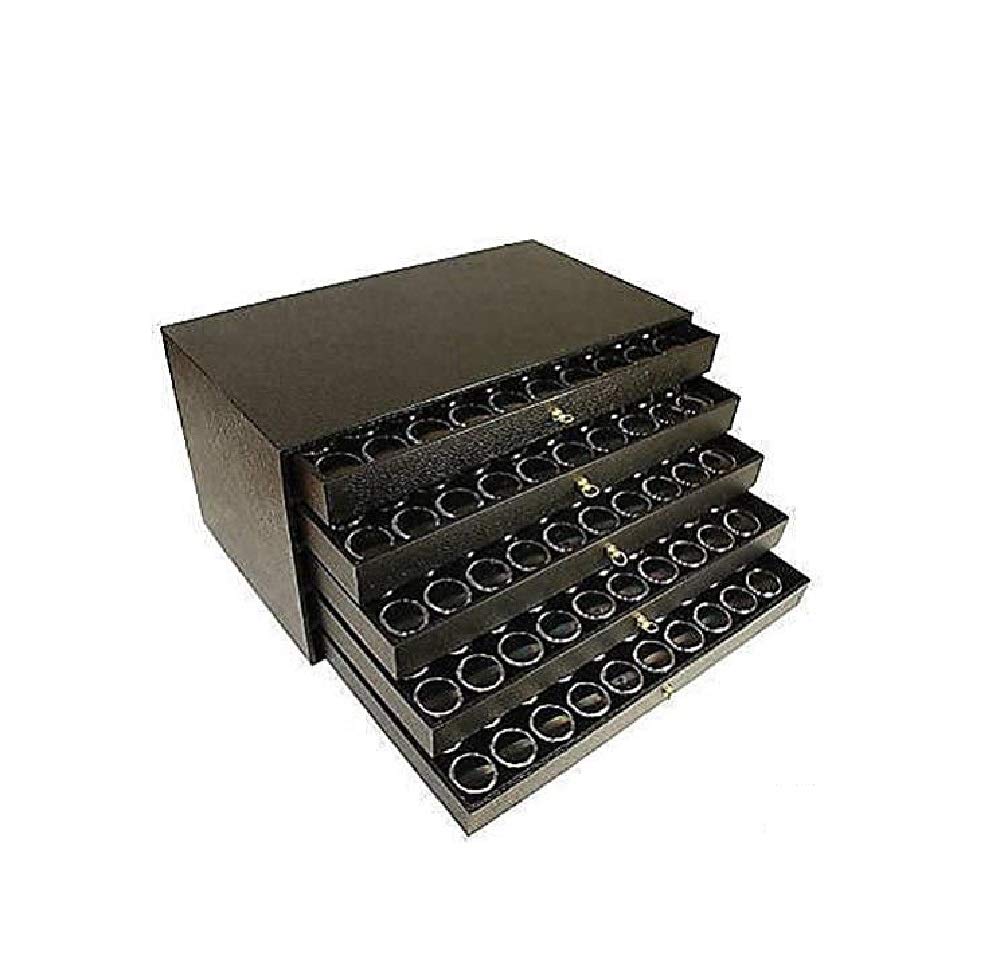 250-Slot Gem Jar Storage Case - Clear Plastic Jewelry Organizer Box for Beads, Crystals & Small Accessories - Perfect for Crafting, Jewelry Making & DIY Projects