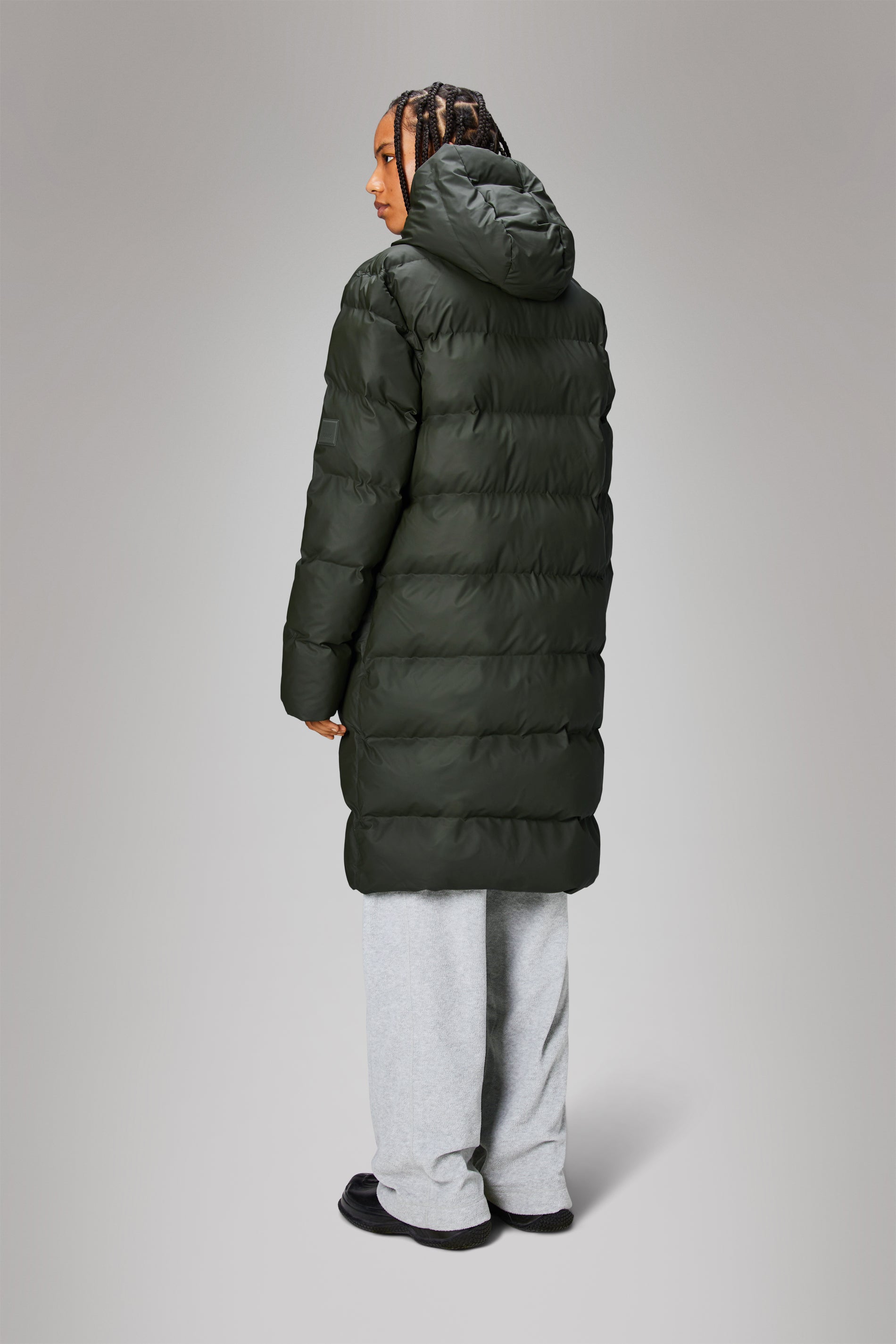 Alta Longer Puffer Jacket for Women - Lightweight Warm Winter Coat with Hood, Waterproof Windproof Down Alternative Jacket for Outdoor Activities, Hiking, and Cold Weather