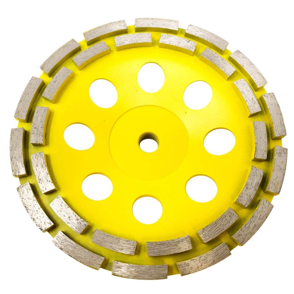 Stadea CWD205H 7 Inch Double Row Diamond Cup Grinding Wheel for Concrete, Masonry, Stone & Granite – Perfect for Surface Preparation, Renovation & Professional Construction Projects