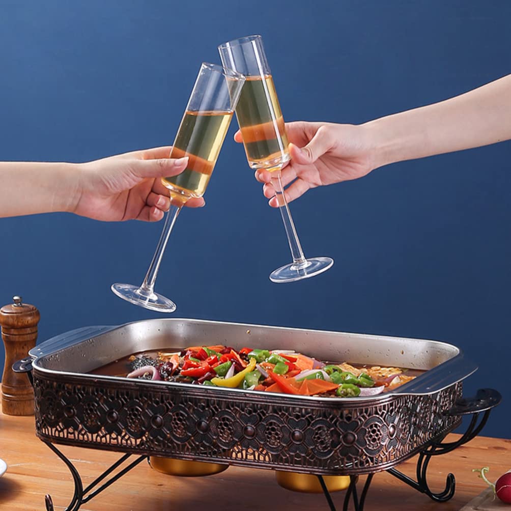 DOITOOL Stainless Steel Rectangular BBQ Gas Grill Griddle Pan - Outdoor Camping & Backyard Cooking for Charcoal & Gas Grills - Perfect for Picnics, Tailgating & Patio Parties