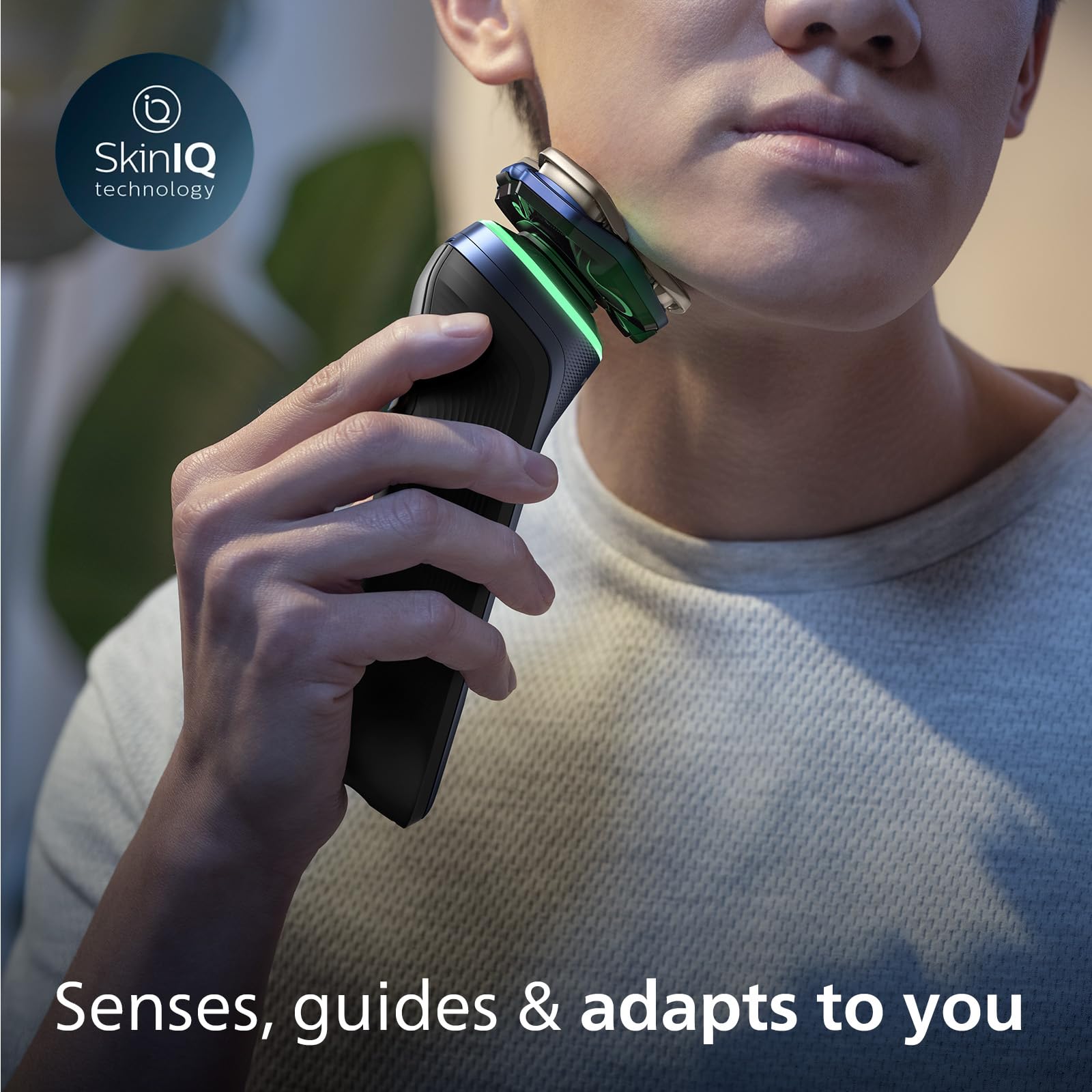 Philips Series 9000 Wet & Dry Electric Shaver for Men (Model S9980/74) - Blue Rechargeable Razor with SkinIQ Technology, Lift & Cut System, Pop-up Trimmer, Beard Styler, Charging Stand & Travel Case - Perfect for Home, Travel & Daily Grooming Routine