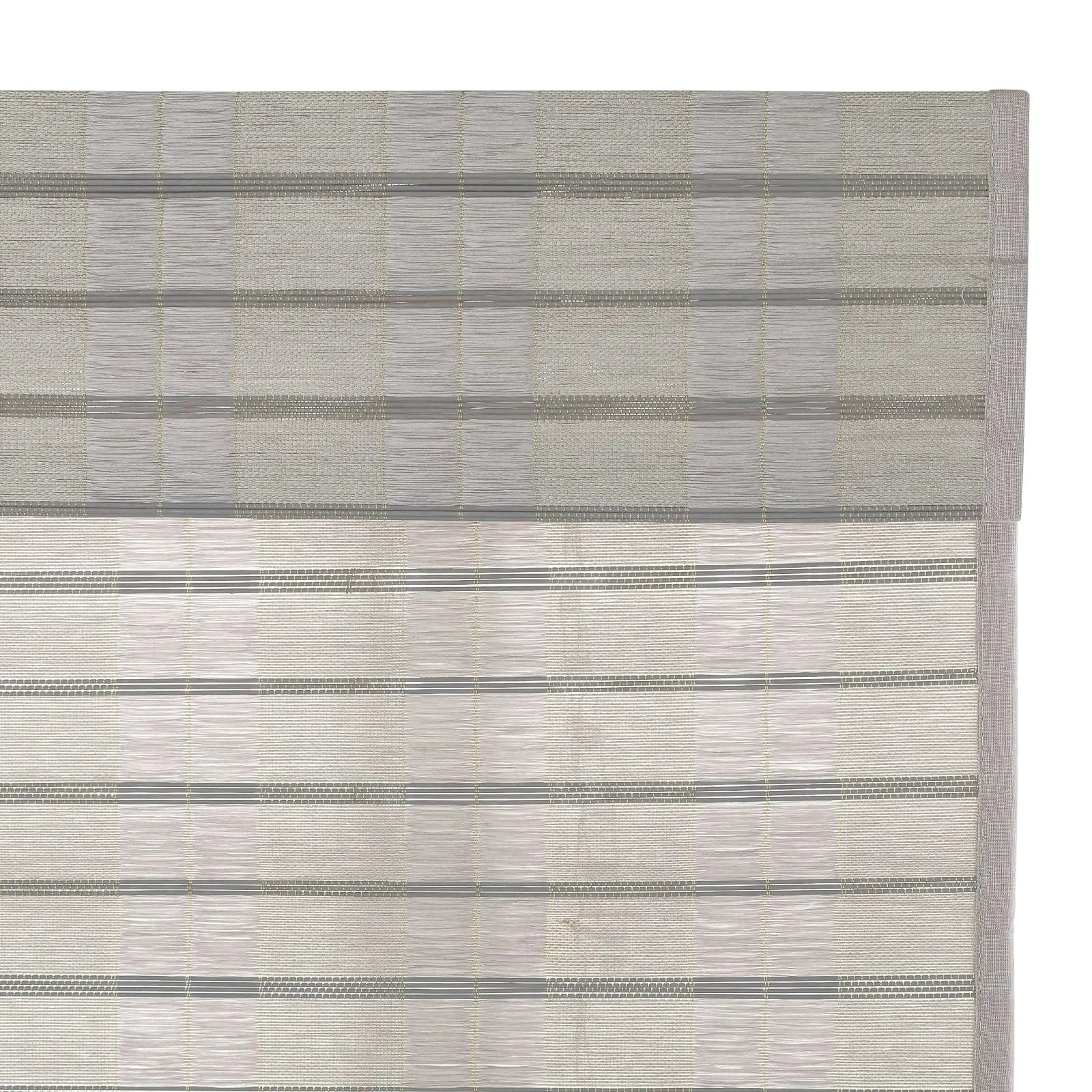 Natural Bamboo Woven Window Shade - Dove Grey Color | Eco-Friendly Paper Blinds for Living Room, Bedroom & Office Privacy