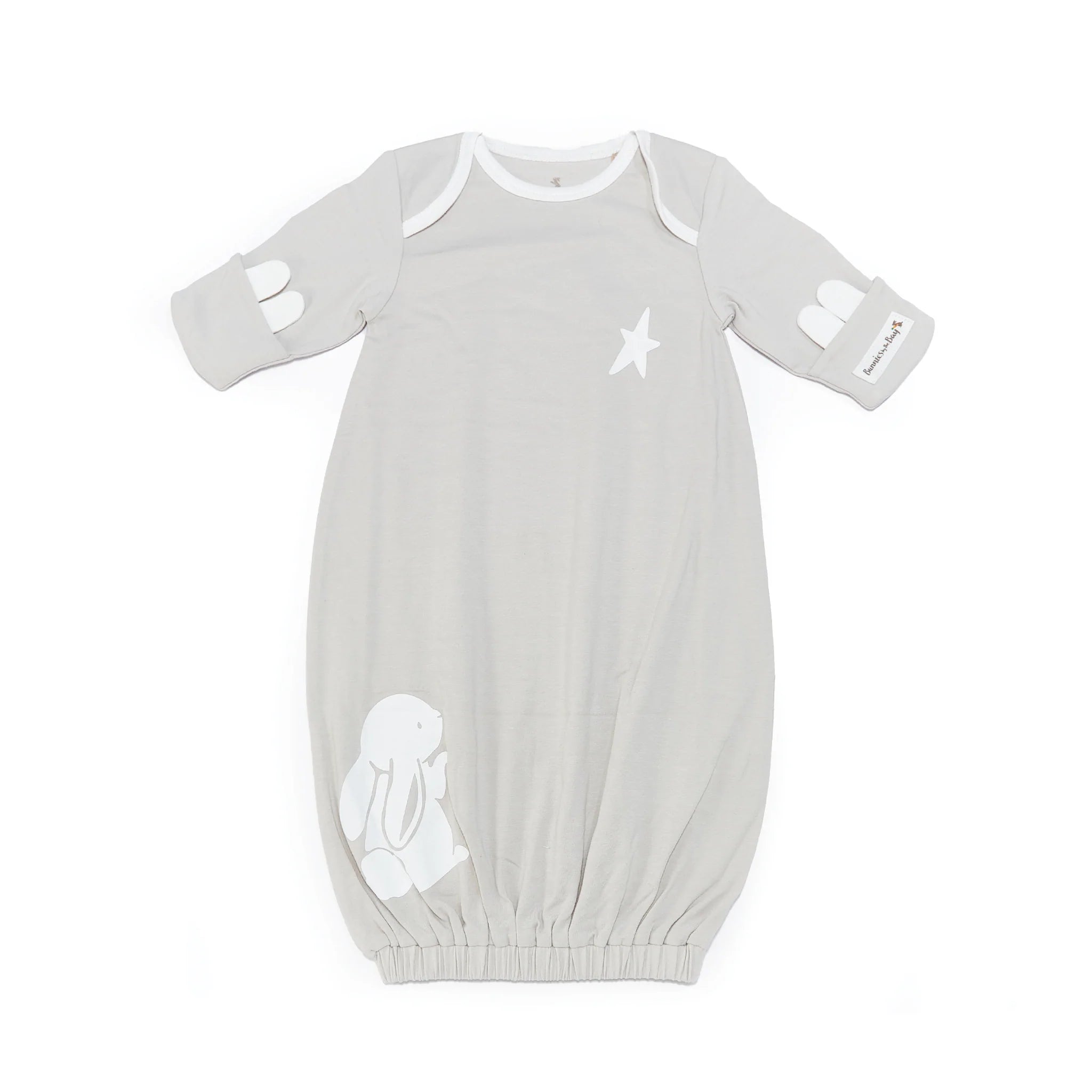 Blooms Organic Gown - Soft Cotton Maternity & Nursing Dress for Women - Perfect for Pregnancy, Hospital Delivery & Breastfeeding Comfort