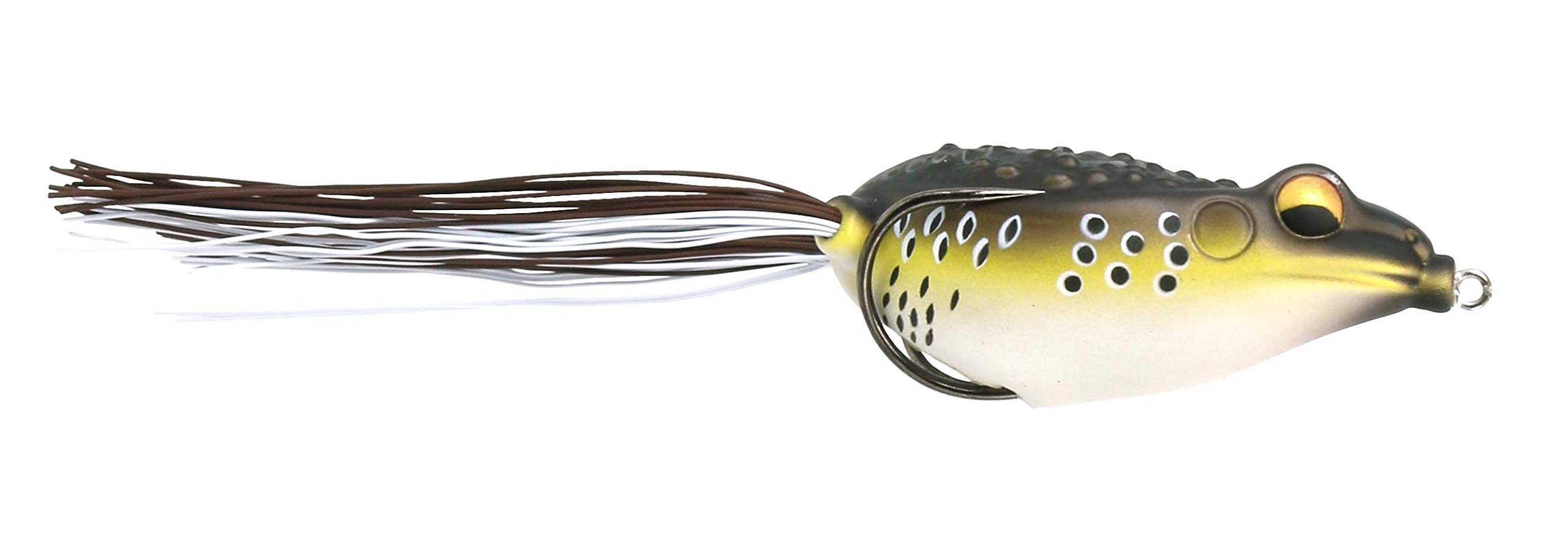 Fish Lab Rattle Toad Hollow Body Floating Frog Lure - Topwater Bass Fishing Bait for Freshwater & Saltwater - Perfect for Weedless Fishing in Ponds, Lakes, and Rivers