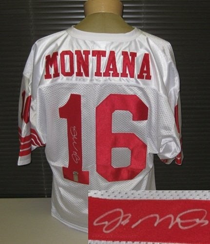 Joe Montana Autographed White San Francisco 49ers Jersey - Authentic Signed NFL Football Collectible for Fans & Memorabilia Enthusiasts - Perfect for Display, Gifting, and Sports Memorabilia Collections