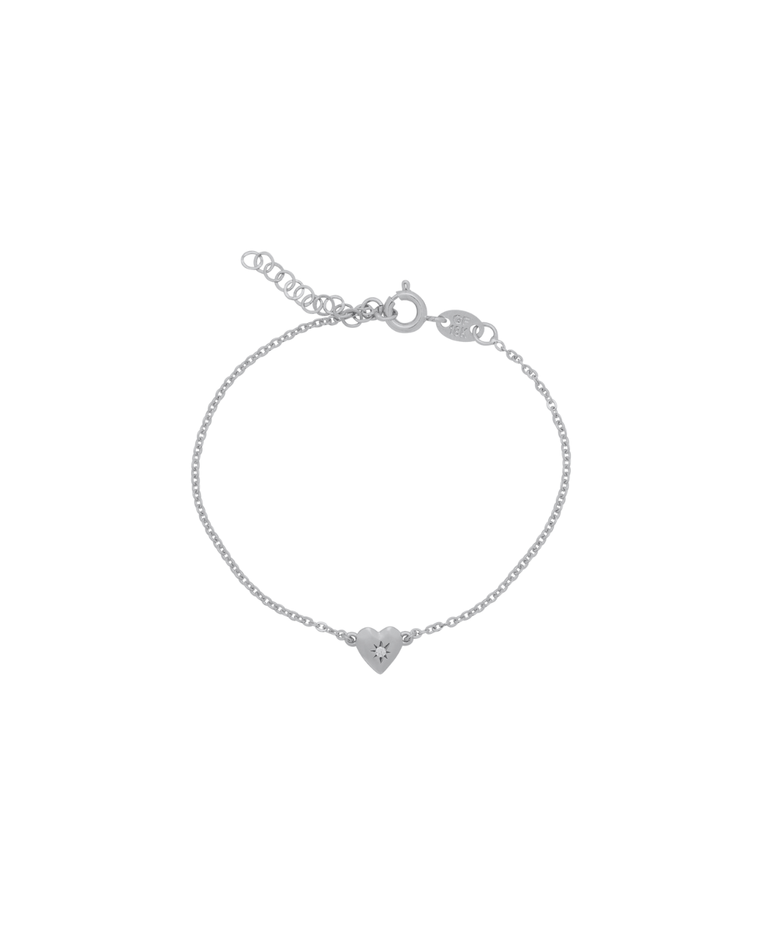 Amour Heart Bracelet - Sterling Silver Jewelry for Women, Romantic Gift for Her, Valentines Day & Anniversary Present - Perfect for Date Nights & Special Occasions