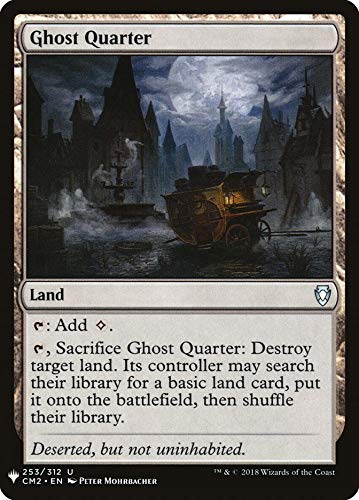 Magic: The Gathering Ghost Quarter Mystery Booster Commander Anthology 2018 | MTG Land Card for Commander & Modern Decks