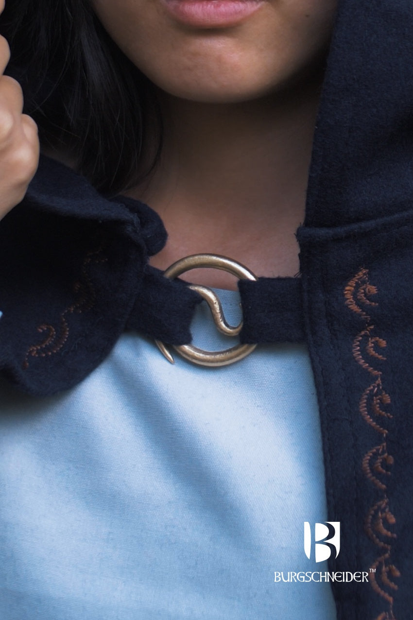Elegant Spiral Brooch Pin - 24K Gold Plated Vintage Jewelry for Women - Perfect for Weddings, Parties & Special Occasions