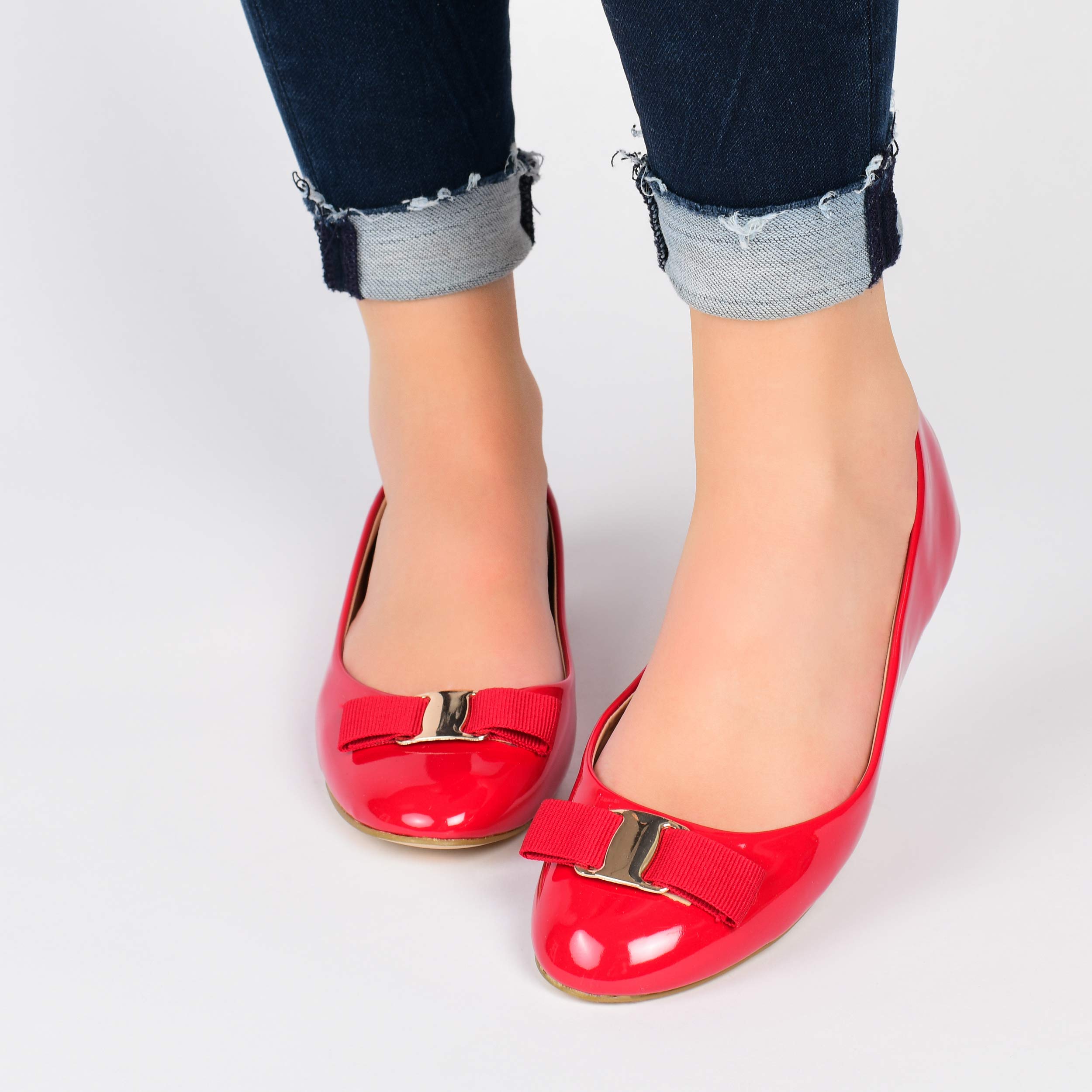 Journee Women's Kim Dress Flats - Comfortable Ballet Shoes for Work & Casual Wear | Perfect for Office, Travel & Everyday Outfits