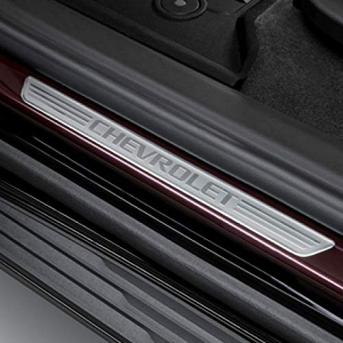 GMC OEM NEW Front Door Stainless Steel Sill Plates 16-18 Chevy Malibu & Traverse 23248217 - Durable Protection & Style Upgrade for Car Doors