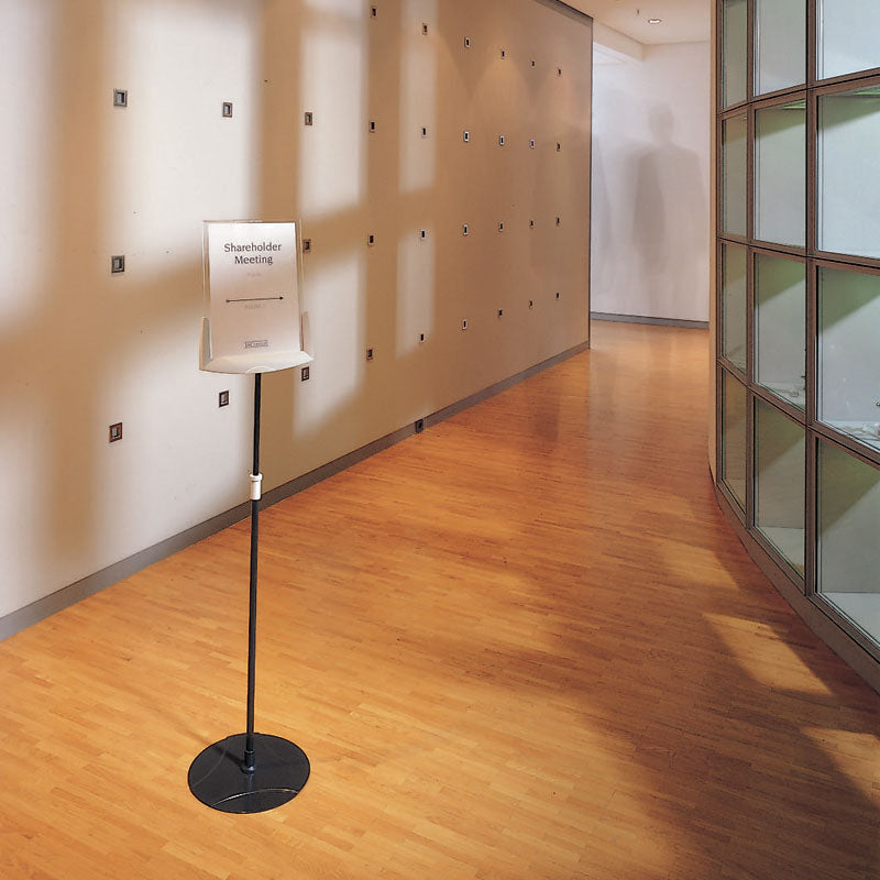 Adjustable Floor Stand Sign Holder for Letter Size (8.5