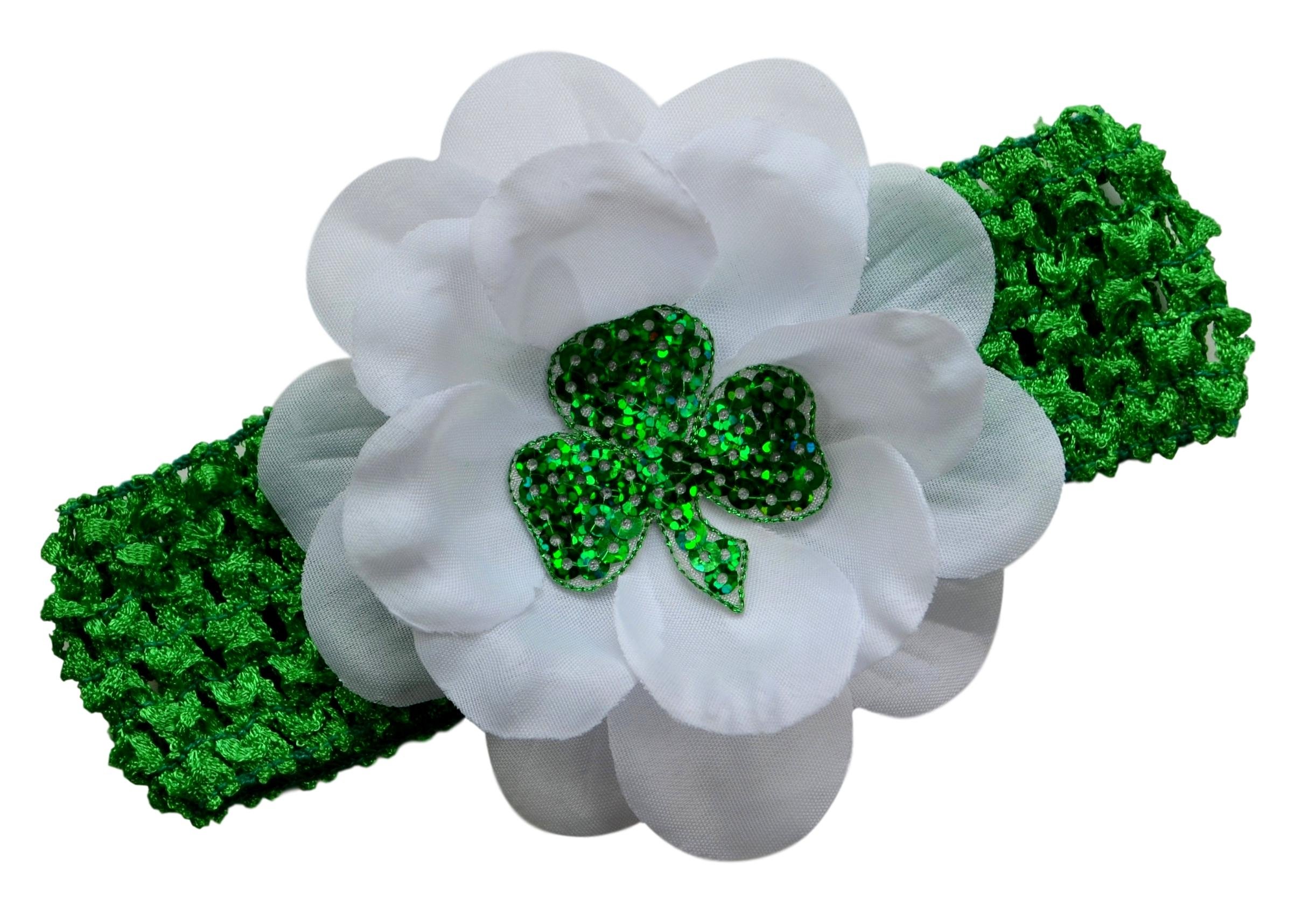 Funny St. Patrick's Day Shamrock Baby Headband for Girls - Irish Pride Hair Accessory for Babies & Toddlers | Perfect for St. Paddy's Day Photos, Baby Showers & Irish-Themed Parties